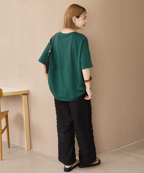 AMERICAN HOLIC(アメリカンホリック)の「接触冷感バック切替コクーンプルオーバー(Tシャツ/カットソー・レディース・グリーン/モカ/アイボリー/チャコールグレー・L/M)」の20枚目の写真