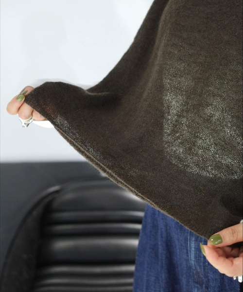 JOURNAL STANDARD LUXE（ジャーナルスタンダード　ラックス）の「モヘヤMIX プルオーバー（ニット/セーター・レディース・ホワイト/ブラウン/ブラック・FREE）」の19枚目の写真