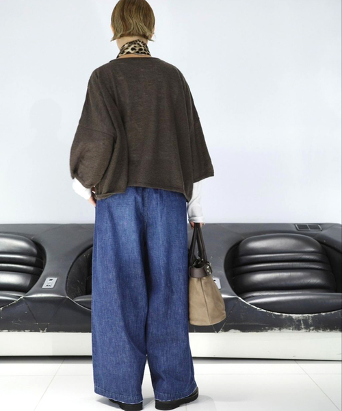 JOURNAL STANDARD LUXE（ジャーナルスタンダード　ラックス）の「モヘヤMIX プルオーバー（ニット/セーター・レディース・ホワイト/ブラウン/ブラック・FREE）」の22枚目の写真