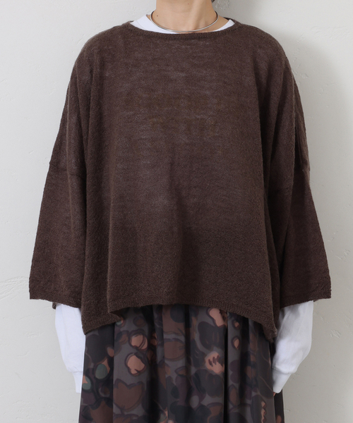 JOURNAL STANDARD LUXE（ジャーナルスタンダード　ラックス）の「モヘヤMIX プルオーバー（ニット/セーター・レディース・ホワイト/ブラウン/ブラック・FREE）」の10枚目の写真