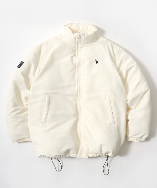 U.S. POLO ASSN.（ユーエスポロアッスン）の「U.S. POLO ASSN./ユーエスポロアッスン Level7 Padded Jacket/オーバーサイズ 中綿 ファイバーダウン レベル7 パデッドジャケット/パファージャケット/レディース メンズ（ダウンジャケット/コート・メンズ・アイボリー/ブラック/カーキ/ベージュ・M/L/LL）」の17枚目の写真