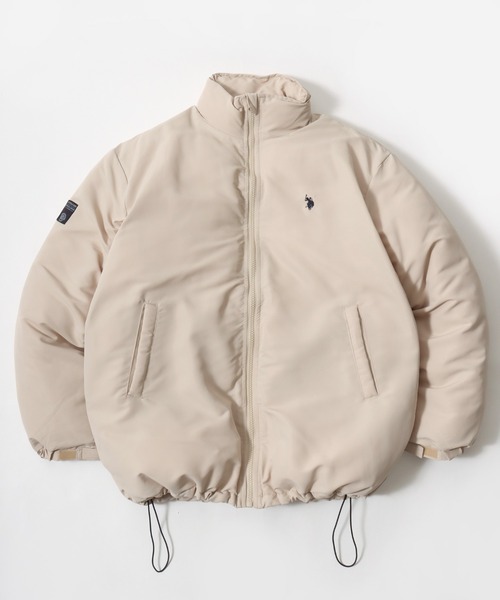 U.S. POLO ASSN.（ユーエスポロアッスン）の「U.S. POLO ASSN./ユーエスポロアッスン Level7 Padded Jacket/オーバーサイズ 中綿 ファイバーダウン レベル7 パデッドジャケット/パファージャケット/レディース メンズ（ダウンジャケット/コート・メンズ・アイボリー/ブラック/カーキ/ベージュ・M/L/LL）」の19枚目の写真