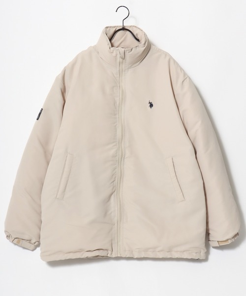 U.S. POLO ASSN.（ユーエスポロアッスン）の「U.S. POLO ASSN./ユーエスポロアッスン Level7 Padded Jacket/オーバーサイズ 中綿 ファイバーダウン レベル7 パデッドジャケット/パファージャケット/レディース メンズ（ダウンジャケット/コート・メンズ・アイボリー/ブラック/カーキ/ベージュ・M/L/LL）」の13枚目の写真