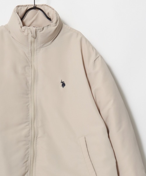 U.S. POLO ASSN.（ユーエスポロアッスン）の「U.S. POLO ASSN./ユーエスポロアッスン Level7 Padded Jacket/オーバーサイズ 中綿 ファイバーダウン レベル7 パデッドジャケット/パファージャケット/レディース メンズ（ダウンジャケット/コート・メンズ・アイボリー/ブラック/カーキ/ベージュ・M/L/LL）」の7枚目の写真