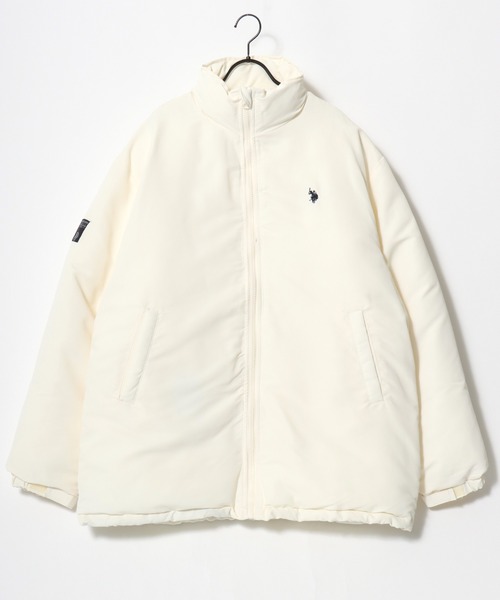 U.S. POLO ASSN.（ユーエスポロアッスン）の「U.S. POLO ASSN./ユーエスポロアッスン Level7 Padded Jacket/オーバーサイズ 中綿 ファイバーダウン レベル7 パデッドジャケット/パファージャケット/レディース メンズ（ダウンジャケット/コート・メンズ・アイボリー/ブラック/カーキ/ベージュ・M/L/LL）」の9枚目の写真