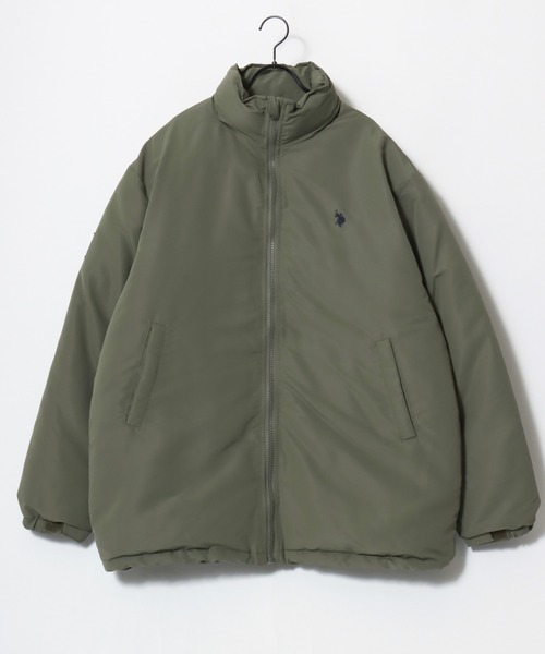 U.S. POLO ASSN.（ユーエスポロアッスン）の「U.S. POLO ASSN./ユーエスポロアッスン Level7 Padded Jacket/オーバーサイズ 中綿 ファイバーダウン レベル7 パデッドジャケット/パファージャケット/レディース メンズ（ダウンジャケット/コート・メンズ・アイボリー/ブラック/カーキ/ベージュ・M/L/LL）」の15枚目の写真