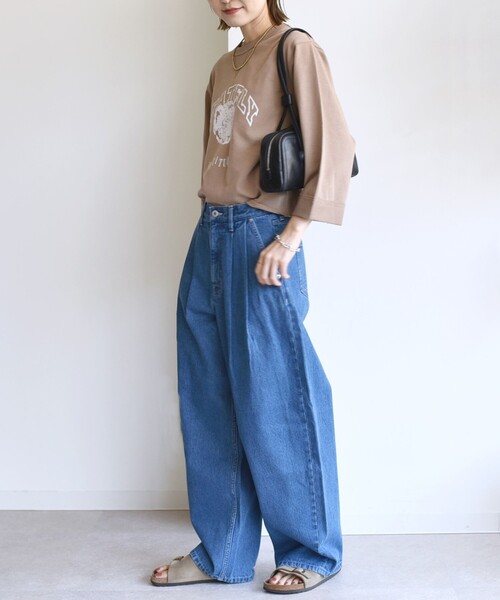 SHIPS（シップス）の「〈洗濯機可能〉2タック カーブ デニム パンツ（デニムパンツ・レディース・ブルー/ネイビー・36/38）」の11枚目の写真