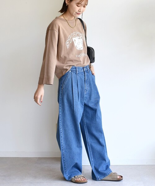 SHIPS（シップス）の「〈洗濯機可能〉2タック カーブ デニム パンツ（デニムパンツ・レディース・ブルー/ネイビー・36/38）」の14枚目の写真