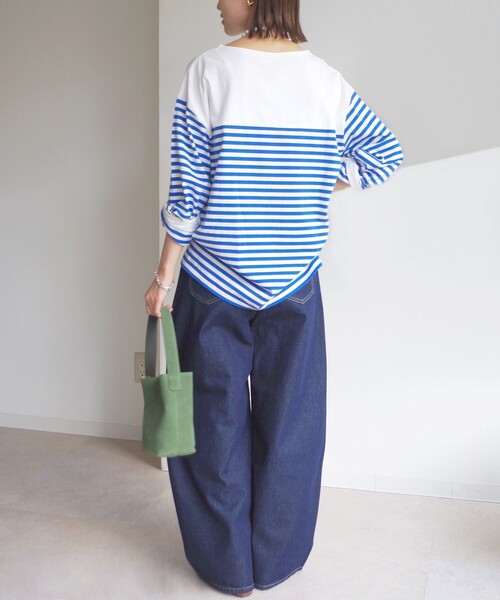 SHIPS（シップス）の「〈洗濯機可能〉2タック カーブ デニム パンツ（デニムパンツ・レディース・ブルー/ネイビー・36/38）」の22枚目の写真