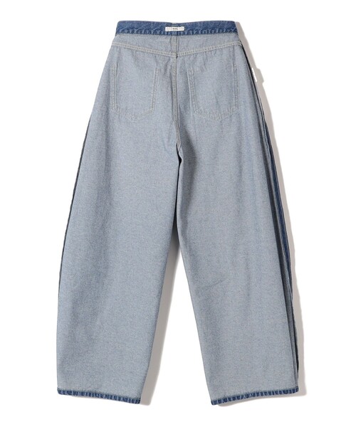 SHIPS（シップス）の「〈洗濯機可能〉2タック カーブ デニム パンツ（デニムパンツ・レディース・ブルー/ネイビー・36/38）」の6枚目の写真