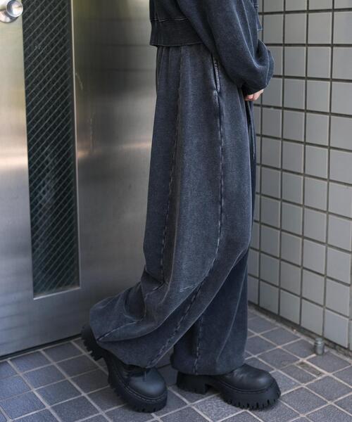 WEGO（ウィゴー）の「WEGO/カーブデザインスウェットパンツ（スウェットパンツ・レディース・杢グレー/スミクロ・SMALL/MEDIUM）」の10枚目の写真