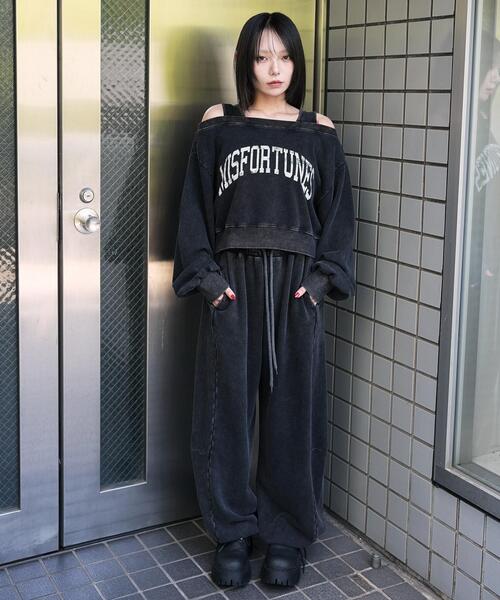 WEGO（ウィゴー）の「WEGO/カーブデザインスウェットパンツ（スウェットパンツ・レディース・杢グレー/スミクロ・SMALL/MEDIUM）」の13枚目の写真