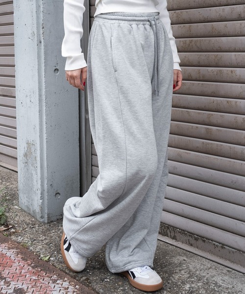 WEGO（ウィゴー）の「WEGO/カーブデザインスウェットパンツ（スウェットパンツ・レディース・杢グレー/スミクロ・SMALL/MEDIUM）」の15枚目の写真