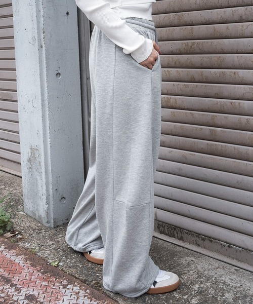 WEGO（ウィゴー）の「WEGO/カーブデザインスウェットパンツ（スウェットパンツ・レディース・杢グレー/スミクロ・SMALL/MEDIUM）」の16枚目の写真