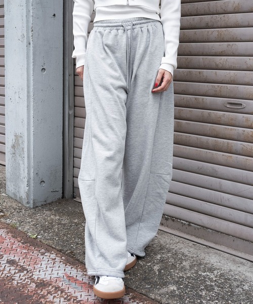 WEGO（ウィゴー）の「WEGO/カーブデザインスウェットパンツ（スウェットパンツ・レディース・杢グレー/スミクロ・SMALL/MEDIUM）」の17枚目の写真