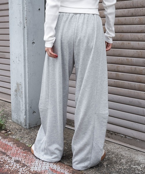 WEGO（ウィゴー）の「WEGO/カーブデザインスウェットパンツ（スウェットパンツ・レディース・杢グレー/スミクロ・SMALL/MEDIUM）」の19枚目の写真