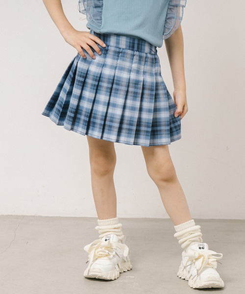 インナーパンツ付】チェックプリーツスカート（スカート