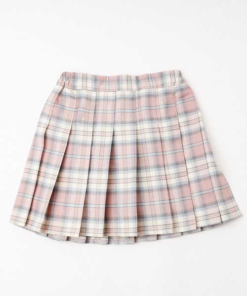 URBAN CHERRY（アーバンチェリー）の「【インナーパンツ付】チェックプリーツスカート（スカート・キッズ・グリーン/グレー/ブルー/ピンク/ライトブルー・140cm/130cm/120cm/150cm/110cm）」の8枚目の写真