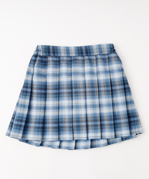 URBAN CHERRY（アーバンチェリー）の「【インナーパンツ付】チェックプリーツスカート（スカート・キッズ・グリーン/グレー/ブルー/ピンク/ライトブルー・140cm/130cm/120cm/150cm/110cm）」の11枚目の写真