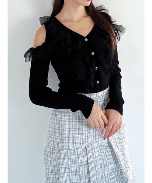 セール】シアーフリルニットトップス（ニット/セーター）｜RESEXXY