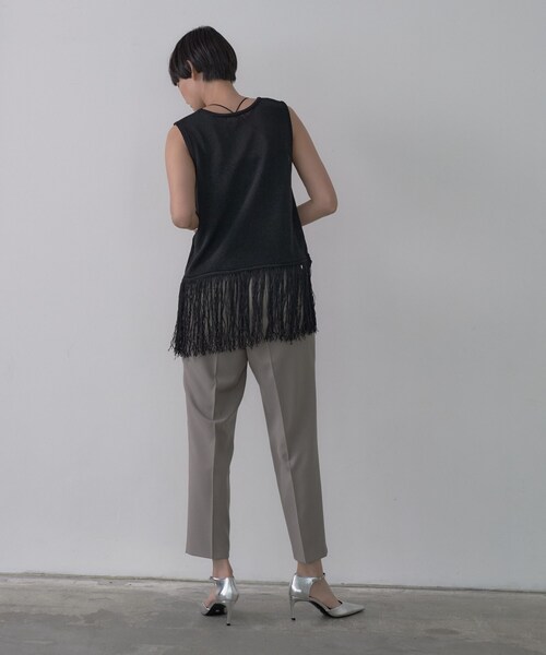 GALLEST(ギャレスト)の「Comfy SET UP|イージーテーパードパンツ【セットアップ対応/通勤/カセット服】(その他パンツ・レディース・ブラック/ブラウン系その他/ベージュ・36/38/34/40)」の22枚目の写真