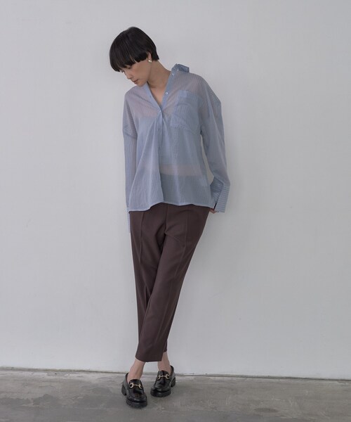 GALLEST(ギャレスト)の「Comfy SET UP|イージーテーパードパンツ【セットアップ対応/通勤/カセット服】(その他パンツ・レディース・ブラック/ブラウン系その他/ベージュ・36/38/34/40)」の16枚目の写真