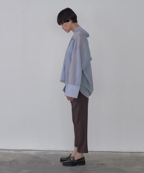 GALLEST(ギャレスト)の「Comfy SET UP|イージーテーパードパンツ【セットアップ対応/通勤/カセット服】(その他パンツ・レディース・ブラック/ブラウン系その他/ベージュ・36/38/34/40)」の15枚目の写真