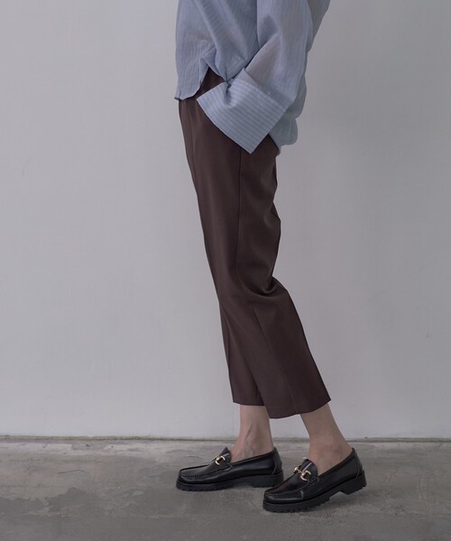 GALLEST(ギャレスト)の「Comfy SET UP|イージーテーパードパンツ【セットアップ対応/通勤/カセット服】(その他パンツ・レディース・ブラック/ブラウン系その他/ベージュ・36/38/34/40)」の12枚目の写真