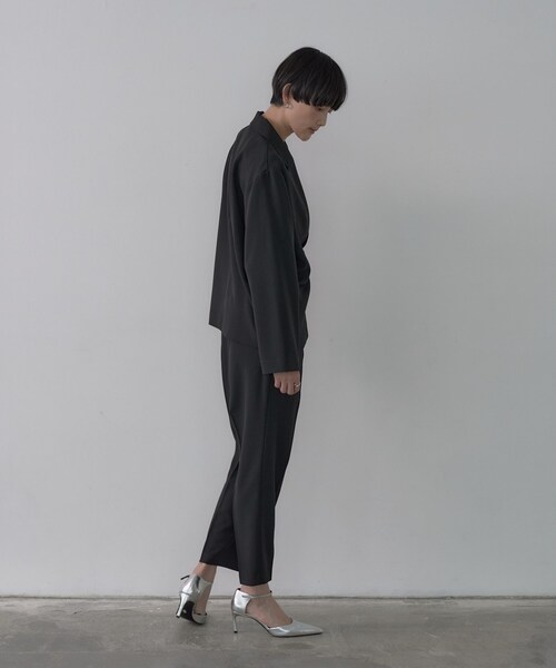 GALLEST(ギャレスト)の「Comfy SET UP|イージーテーパードパンツ【セットアップ対応/通勤/カセット服】(その他パンツ・レディース・ブラック/ブラウン系その他/ベージュ・36/38/34/40)」の9枚目の写真