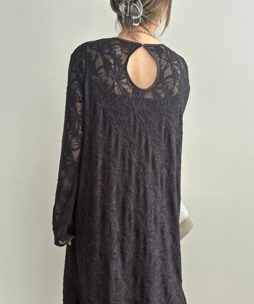 LHELBIE（レルビエ）の「レースワンピース【ペチキャミワンピースセット】（ワンピース・レディース・ブラック/アイボリー/レッド・M）」の11枚目の写真