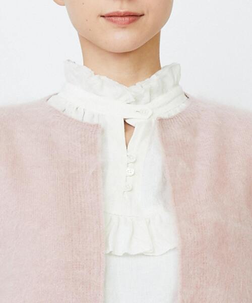 LOISIR（ロワズィール）の「カシミヤファー加工ベスト（ベスト・レディース・ピンク/グレー・FREE）」の17枚目の写真