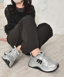 moz（モズ）の「moz(モズ)ニットメッシュ軽量厚底ダッドスニーカー（スニーカー）」