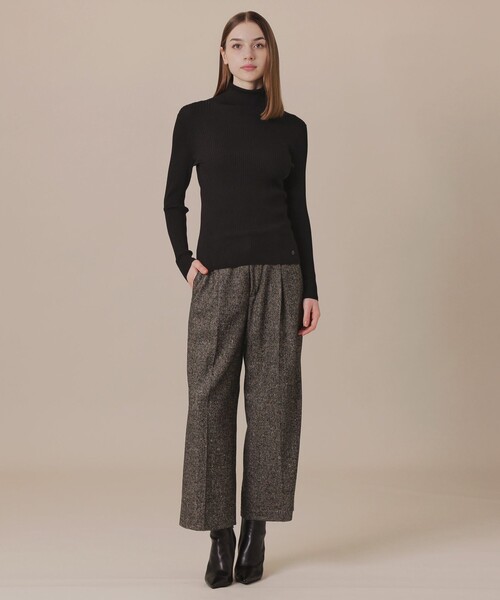 MACKINTOSH LONDON（マッキントッシュ ロンドン）の「【WEB・一部店舗限定】カラーネップヘリンボンパンツ（その他パンツ・レディース・ダークブラウン・38/40）」の10枚目の写真