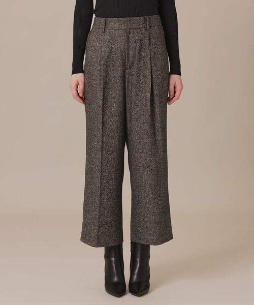 MACKINTOSH LONDON（マッキントッシュ ロンドン）の「【WEB・一部店舗限定】カラーネップヘリンボンパンツ（その他パンツ・レディース・ダークブラウン・38/40）」の7枚目の写真