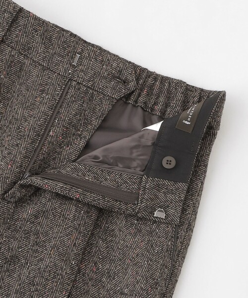 MACKINTOSH LONDON（マッキントッシュ ロンドン）の「【WEB・一部店舗限定】カラーネップヘリンボンパンツ（その他パンツ・レディース・ダークブラウン・38/40）」の3枚目の写真