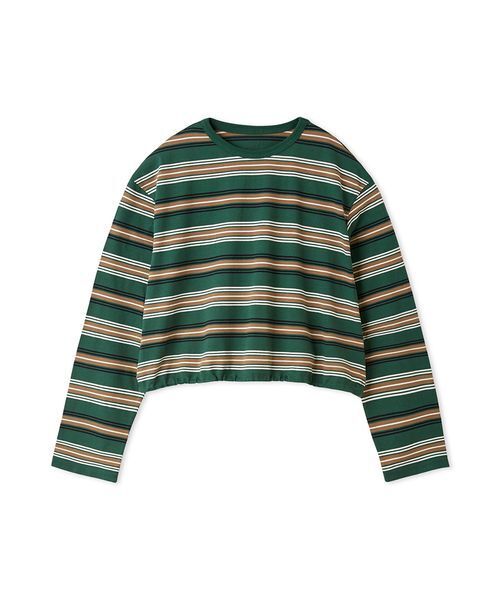 Mila Owen（ミラオーウェン）の「ショート丈ドロストロンT（Tシャツ/カットソー・レディース・その他/チャコールグレー/ピンク/ホワイト・1/0）」の5枚目の写真