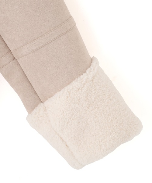 JILL by JILL STUART（ジルバイジルスチュアート）の「◇フェイクムートンフライトジャケット（ムートンコート・レディース・ベージュ/ピンク・MEDIUM/SMALL）」の16枚目の写真