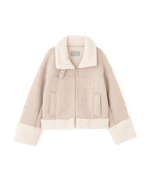 ◇フェイクムートンフライトジャケット（ムートンコート）｜JILL