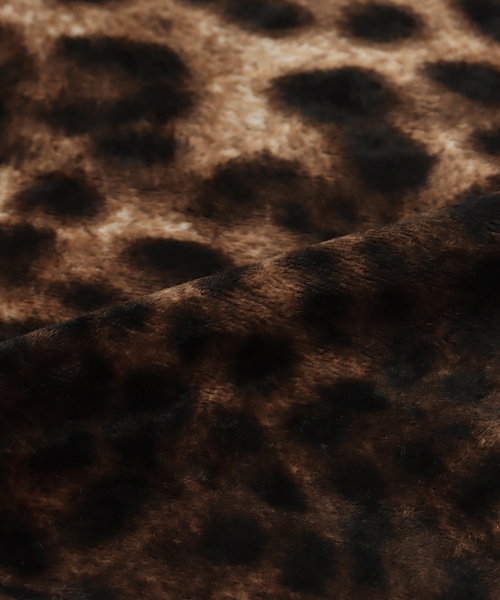 JOURNAL STANDARD LUXE（ジャーナルスタンダード　ラックス）の「レオパベロア ストール（ストール/ショール・レディース・ブラウン・FREE）」の4枚目の写真