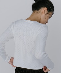 duei（デュイ）の「アイレットコンパクトトップス（ニット/セーター）」