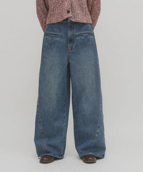 WIDEレッグアジャストデニム（デニムパンツ）｜KBF（ケイビーエフ）の