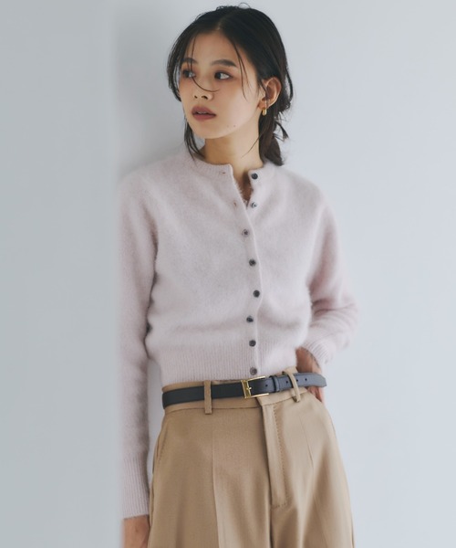 anuans（アニュアンス）の「ラクーンフォックスショートカーディガン（カーディガン/ボレロ・レディース・ネイビー/ピンク/モカ・FREE）」の20枚目の写真