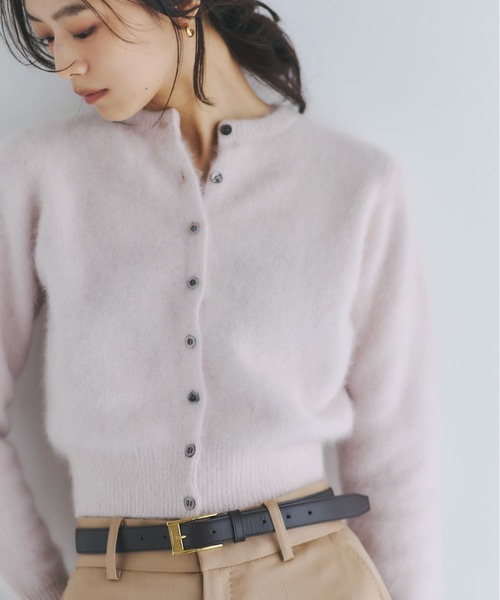 anuans（アニュアンス）の「ラクーンフォックスショートカーディガン（カーディガン/ボレロ・レディース・ネイビー/ピンク/モカ・FREE）」の21枚目の写真