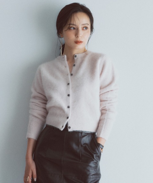 anuans（アニュアンス）の「ラクーンフォックスショートカーディガン（カーディガン/ボレロ・レディース・ネイビー/ピンク/モカ・FREE）」の18枚目の写真