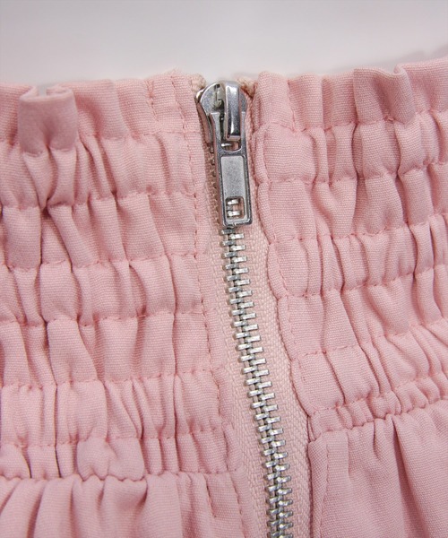 CLEAR BASIC（クリアベーシック）の「【低身長対応／サイズ展開あり】シアーチェックドッキングアシンメトリースカート[大人 フェミニン 上品]≪新色追加≫（スカート・レディース・アイボリー/ブラック/ピンク/サックスブルー・F/PF）」の15枚目の写真