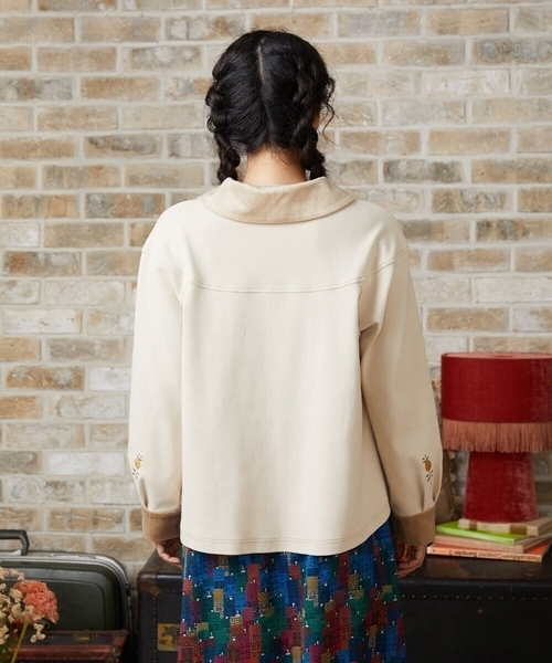 セール】Paisaje de la ciudad フラワー刺繍ブルゾン（その他アウター