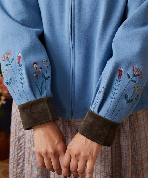 セール】Paisaje de la ciudad フラワー刺繍ブルゾン（その他アウター