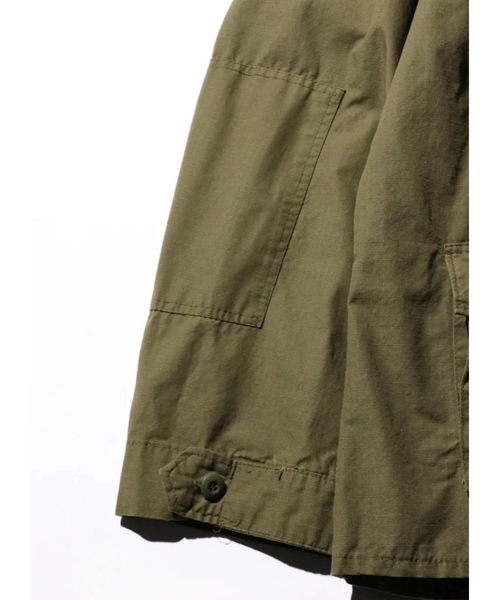 THRIFTY LOOK(スリフティールック)の「【U.S MILITARY】 BDU FATIGUE JACKET COTTON RIP-STOP COMMERCIAL MODEL OZONE WASHED (LONG)/ミリタリー【WEB限定】(ブルゾン・メンズ・グリーン系その他・XL/L)」の6枚目の写真