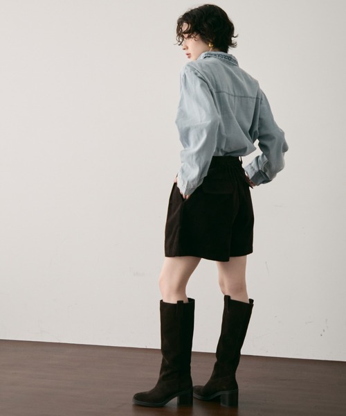 Trish（トリッシュ）の「オリエンタル刺繍デニムシャツ（シャツ/ブラウス・レディース・ネイビー/サックスブルー・FREE）」の10枚目の写真