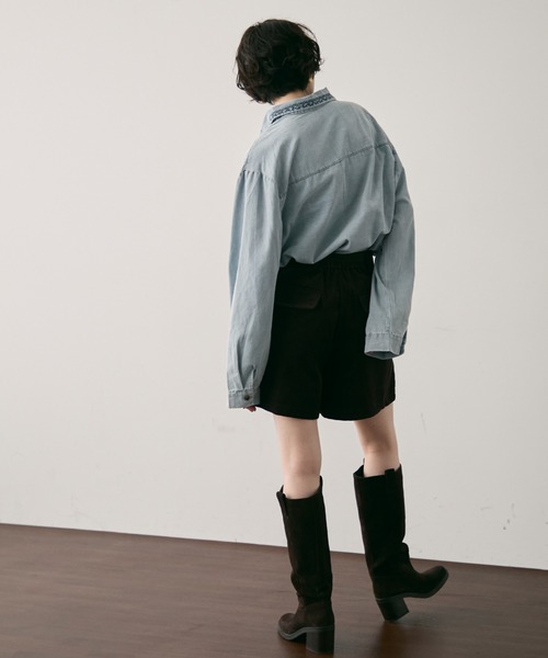 Trish（トリッシュ）の「オリエンタル刺繍デニムシャツ（シャツ/ブラウス・レディース・ネイビー/サックスブルー・FREE）」の17枚目の写真